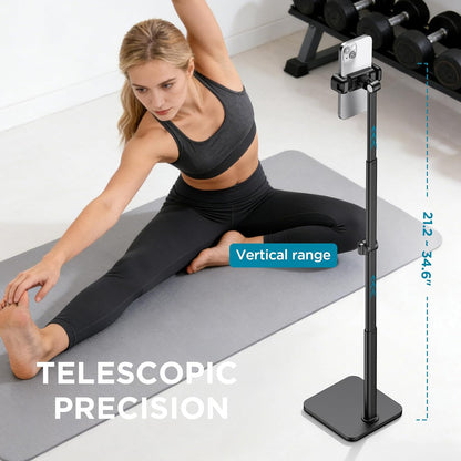 InnoGear Overhead Phone Mount, Heavy Duty Aluminum Phone Stand Tabletop Cooking Tripod for Desk Flexible Cell Phone Holder for Live Streaming, Meeting, Cooking, Recording