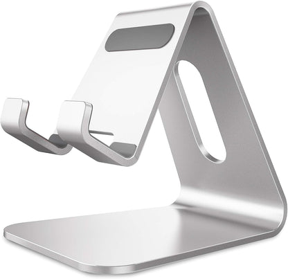 CreaDream Cell Phone Stand, Cradle, Holder, Aluminum Desktop Stand Compatible with Switch, All Smart Phone, iPhone 15 14 13 12 Pro Max Plus Mini Xr X Se 8 SE -Rose Gold