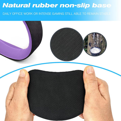 Keyboard Wrist Rest and Mouse Wrist Rest Set - Ergonomic Memory Foam Wrist Cushion - for Wrist Support on Computer, Laptop, Office, Playing Games, Typing Relieves Wrist Pain Black