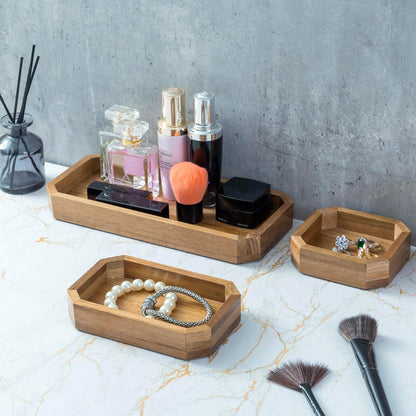 MyGift Distressed Brown Vintage Wood Paper Tray, Office Desktop Document, File Folder, Magazine Holder Tray