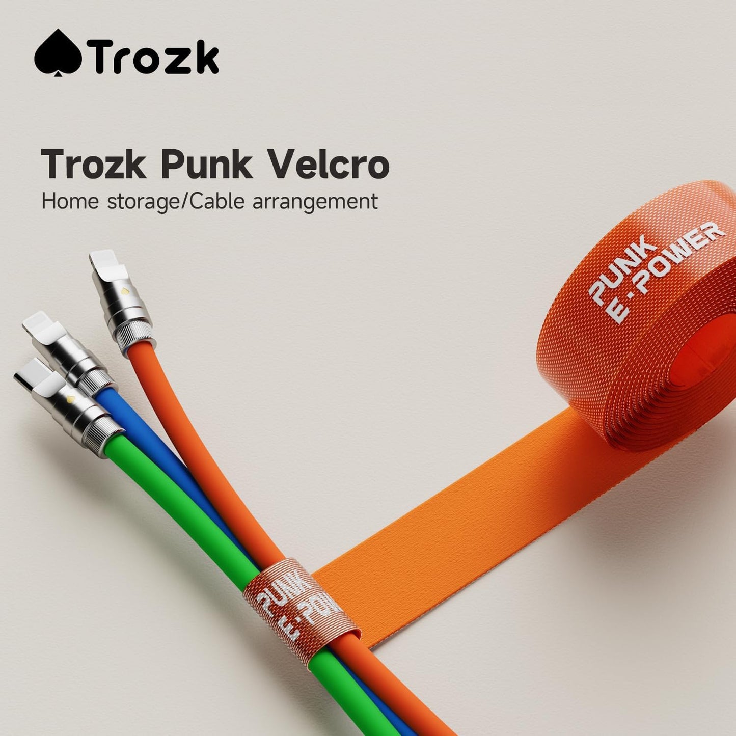 Trozk Cable Clips Adhesive Cable Organizer Cord Holder Wire Clip Wire Management Self Adhesive Hooks for Home, Car, Office, Nightstand, Desk