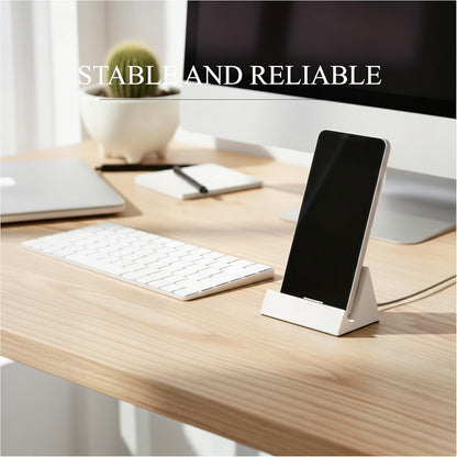 Concrete phone stand, desktop phone stand, multifunctional stand, compatible with iPhone 16/15/14/13/12 smartphones (Ink wash)