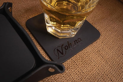 Valet Tray – Full-Grain Leather Catchall Organizer for Keys, Phone & Wallet – Rustic Nightstand & Desk Tray with Raised Sides – Handmade in USA (Vintage Brown, Small Rectangle)