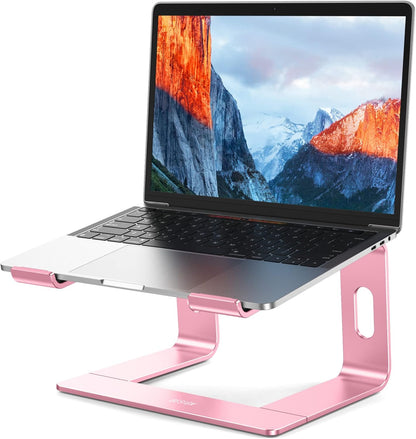 BESIGN LS03 Aluminum Laptop Stand, Ergonomic Detachable Computer Stand, Notebook Riser, Laptop Mount Compatible with Air, Pro, Dell, HP, Lenovo More 10-15.6" Laptops, Silver