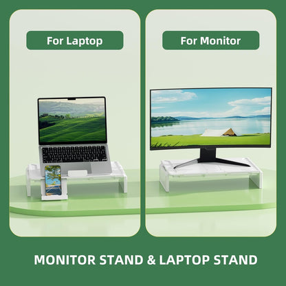 Heymaster Ergonomic Monitor Stand Riser, Laptop Stand Foldable Muti-Angle Adjustable Portable Foldable Stand with Heat-Vent Compatible with MacBook, Air, Pro, Surface Laptop (9-17 inches) (Black)