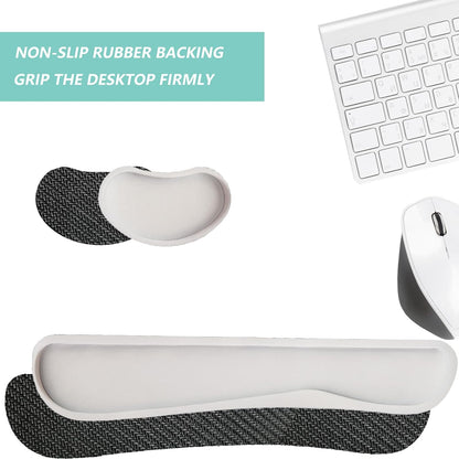 Keyboard Wrist Rest Mouse Wrist Support Set, Memory Foam Wrist Rest Pad for Computer Laptop Keyboard Mouse, Ergonomic Wrist Cushion Support for Typing Pain Relief, Gaming Home Office, Purple
