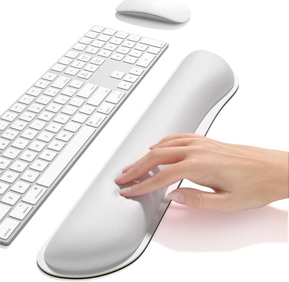 Dapesuom Enlarge Keyboard Wrist Rest, Cute Memory Foam Keyboard Wrist Cushion for Computer Desk Mats Support, Typing Pain Relief Ergonomic Mouse Pad Rests with Non-Slip Base for Gaming, Laptop, Purple