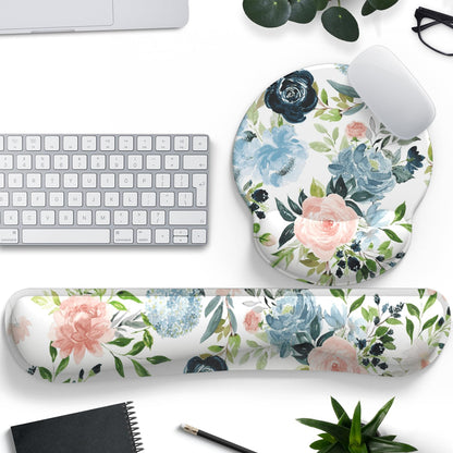 Ghost Book Mousepad with Wrist Rest Halloween Computer Keyboard Mouse Pad Black Cute, Mouse Pad with Wrist Rest for Computer Keyboard, 2 In1 Mousepad with Wrist Support Easy Typing&Relieve Wrist Pai