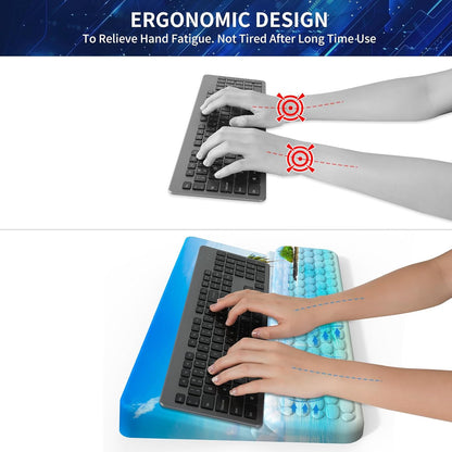 Keyboard Stand for Desktop, Keyboards Wrist Rest, Ergonomic Keyboards Holder for Easy Typing Working, Wrist pad for Keyboards with Comfortable Wrist Rest for Keyboard Pink