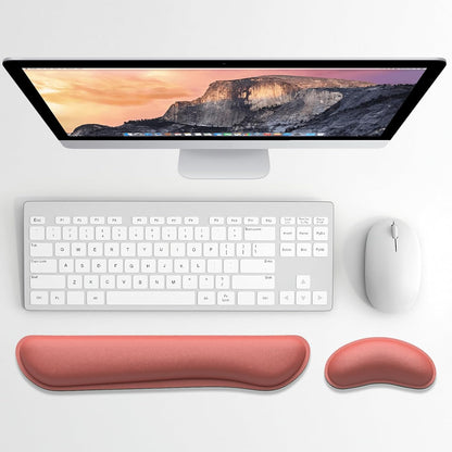 Dapesuom Enlarge Keyboard Wrist Rest, Cute Memory Foam Keyboard Wrist Cushion for Computer Desk Mats Support, Typing Pain Relief Ergonomic Mouse Pad Rests with Non-Slip Base for Gaming, Laptop, Purple