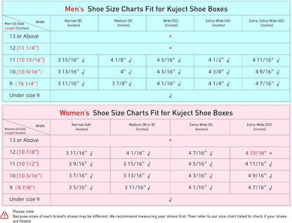Kuject X-Large Shoe Storage Boxes Organizers Clear Plastic Stackable 12 Pack, Shoe Rack & Holder Substitute, Sneaker Containers, Toy Storage Organizer Bins for Entryway, Closet, Under Bed, Black