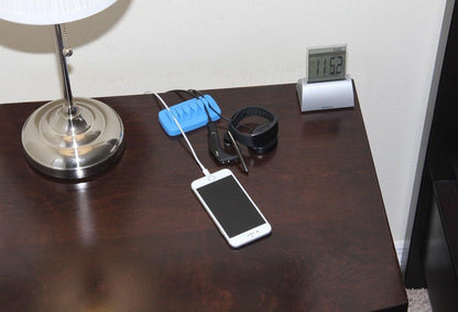 Heaviest Cable Organizer on The Market! Compact and Weighted Desktop Cord Holder and Cable Organizer, Eco-Friendly Silicone, No Bad Smell, Bundled with 4 Reusable Cable Ties! (Black)