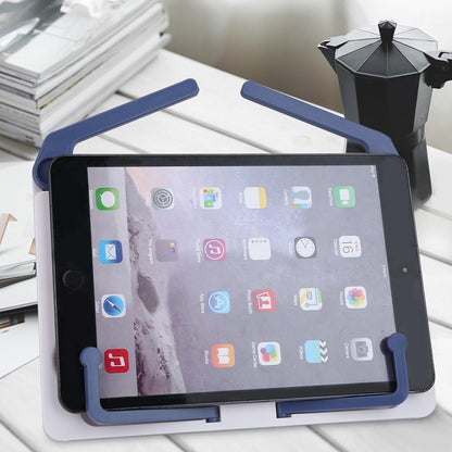 Dioche Book Stand Cookbook Holder Desk Reading with 5 Adjustable Height, Foldable and Portable Sturdy Bookstands for Textbook, Recipe, Magazine, Music Books, Laptop, Tablet