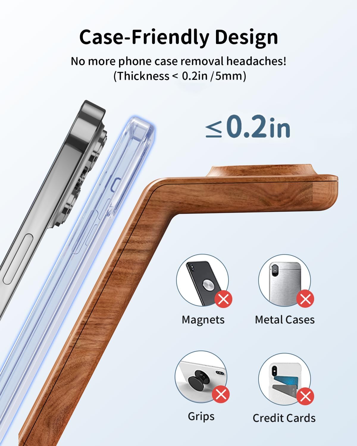 Charging Station for iPhone and Apple Watch: 3 in 1 Wireless Phone Charger Stand for iPhone 17 16 15 14 13 12 11 Pro Max & AirPods, Bedside Nightstand Docking