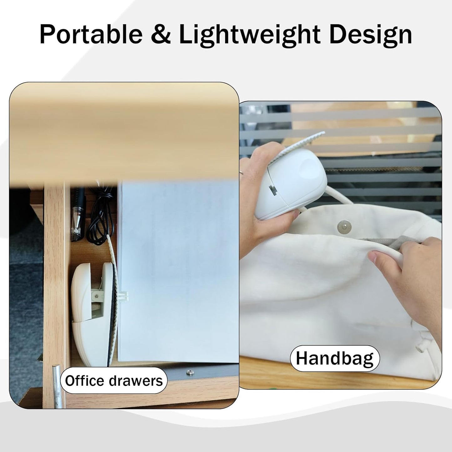 Portable Paper Holder Stand for Desk, Paper Stand for Desk When Typing, Document Holder, Compact Reading Clip Holder, A4 Clamp for Office Typing Reading (White)
