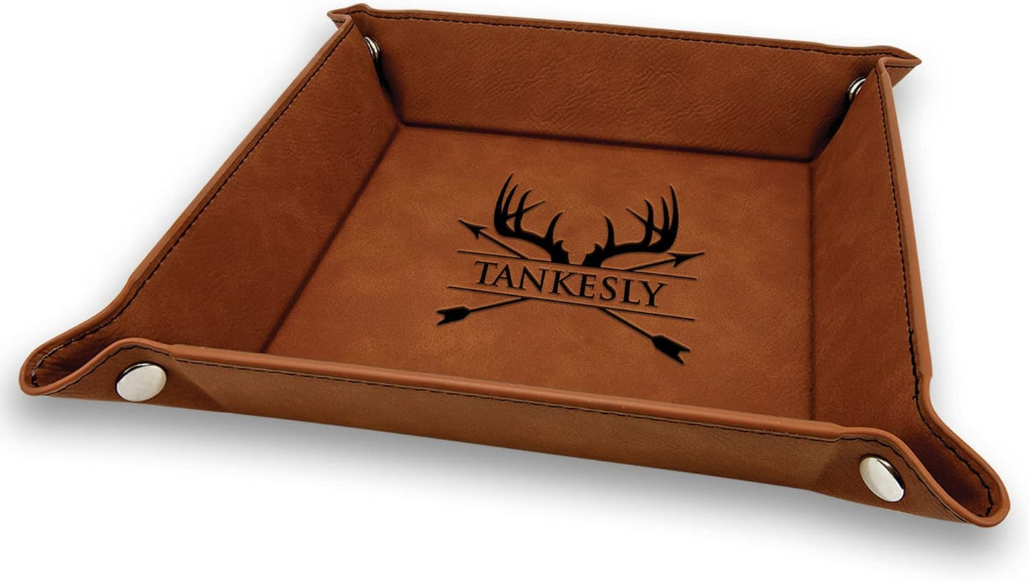 Personalized Organizer for Men, Jewelry Tray, Desk Organizers for Men Women, Men Women Jewelry Key Tray, Desk Storage Plate, Valet Tray Desktop Storage Organizer