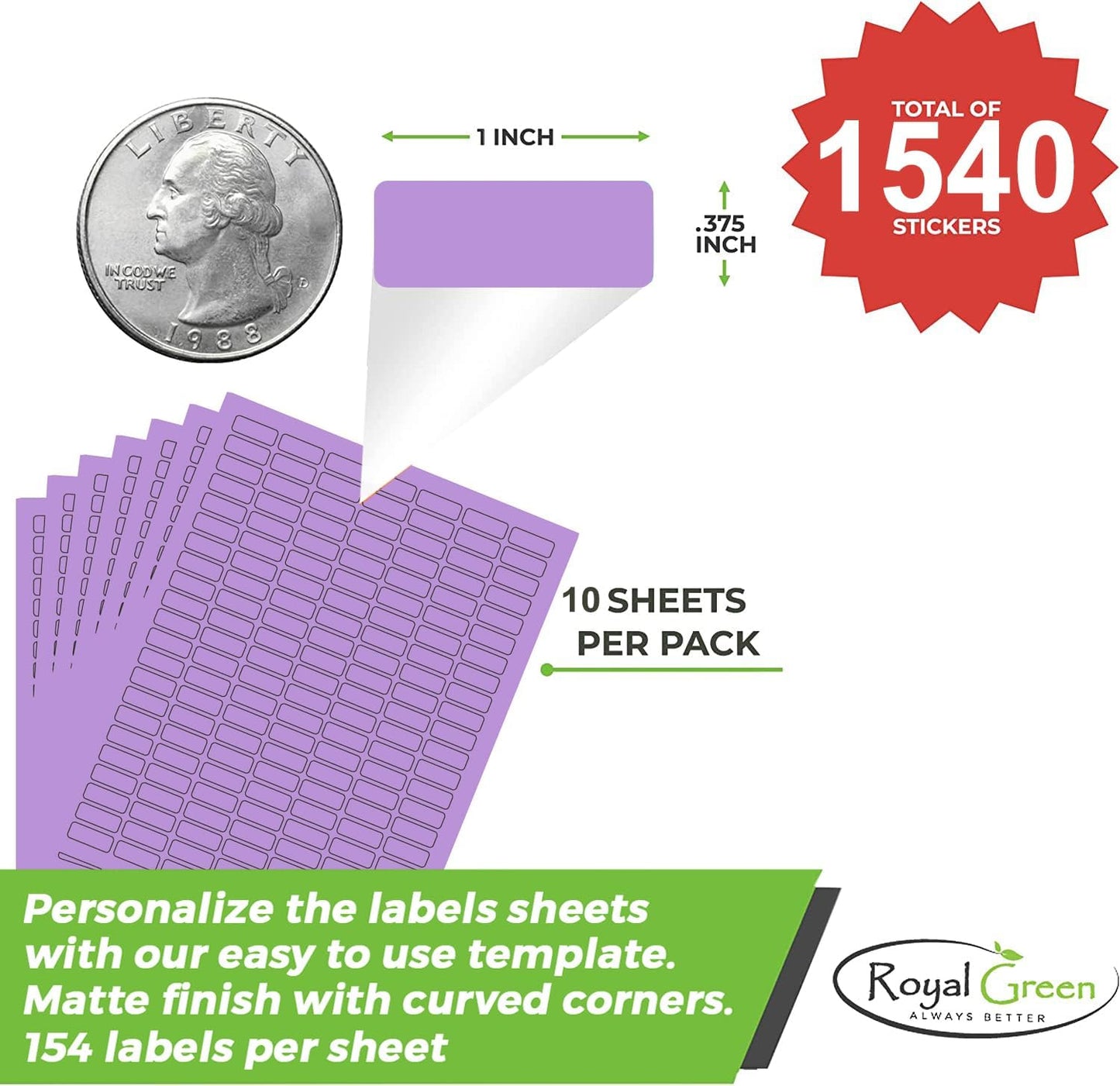 White Rectangular Labels + Bonus Color Labels - Value Pack - 1138 Pack