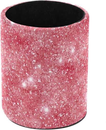 Leather Pen Holder for Desk, Love Cherry Pencil Organizer Pencil Cup Desk Decor Makeup Brush Holder Multifunctional Office Supplies for Home,Office, School