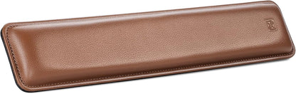 GLENCREAG Ergonomic Keyboard Wrist Rest - PU Leather Cushioned Support for Typing & Gaming, Comfortable Contoured Design for Wrist Pain Relief (Black)