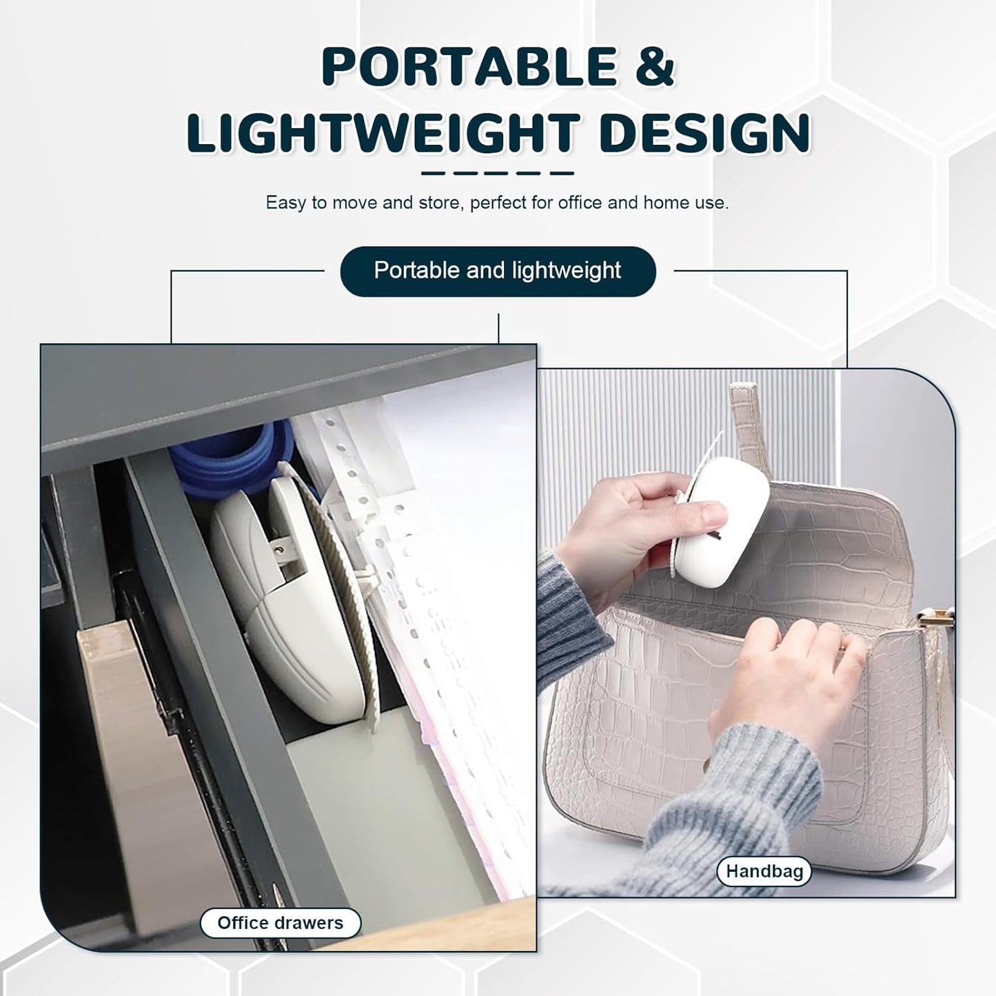 Plastic Document Holder for Typing, Portable Paper Stand with Non-Slip Base for A4 Paper, Compact Reading Clip Holder for Office Desk, Computer, Bank - White