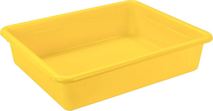 Storex Letter Size Flat Storage Tray – Organizer Bin for Classroom, Office and Home, Clear, 5-Pack (62531A05C), 10 x 13 x 3 Inches