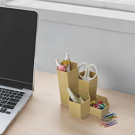 Pencil Organizer Pen Holder for Desk Pens Cup Small Desk Organizer Cute Pen Holder for Office,School and Home (White, 3)