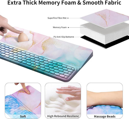 Keyboard Stand for Desktop, Keyboards Wrist Rest, Ergonomic Keyboards Holder for Easy Typing Working, Wrist pad for Keyboards with Comfortable Wrist Rest for Keyboard Pink