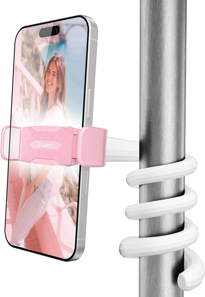 A2C Flexible Phone Holder for Treadmill, Peloton, Stroller, Shopping Cart, Desk, Portable Gooseneck 16.5” Long Arm Phone Mount for 4.7”-6.9" Smartphones