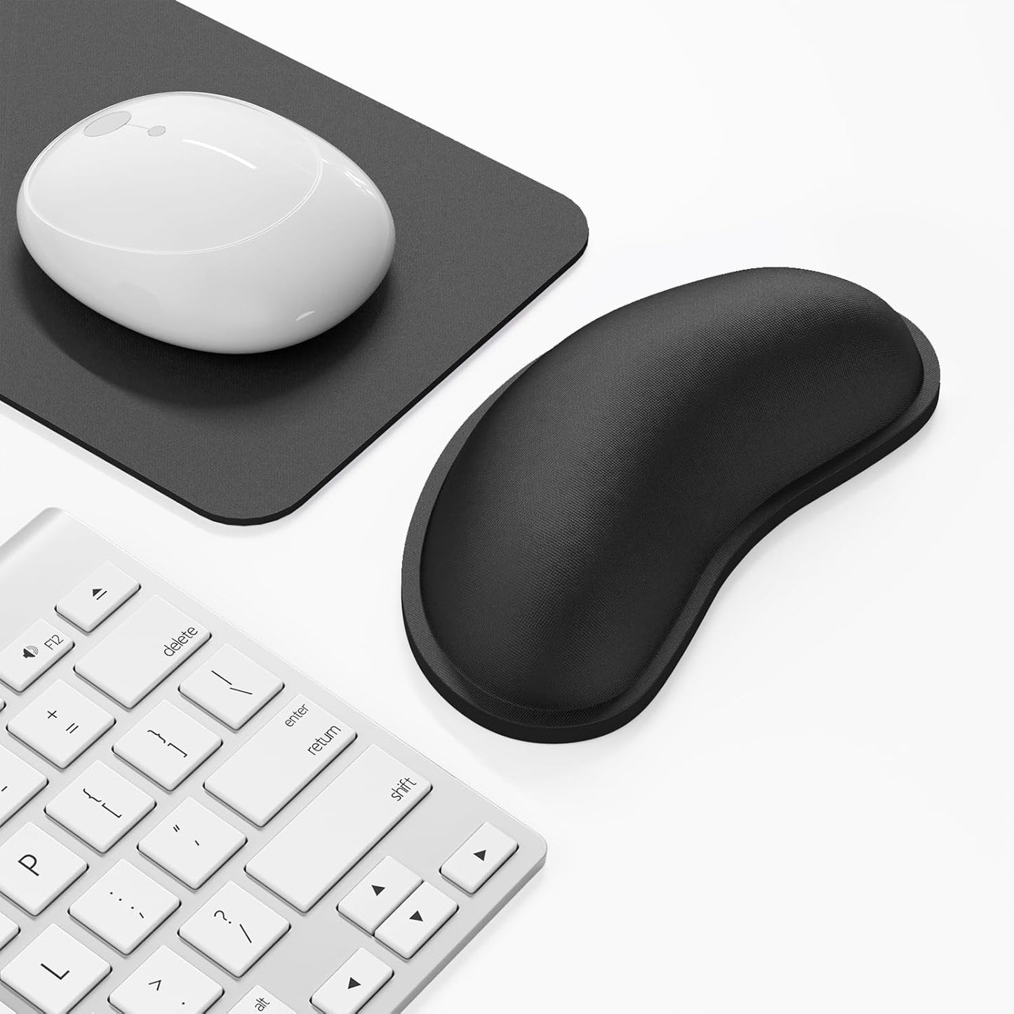 Dapesuom Enlarge Keyboard Wrist Rest, Cute Memory Foam Keyboard Wrist Cushion for Computer Desk Mats Support, Typing Pain Relief Ergonomic Mouse Pad Rests with Non-Slip Base for Gaming, Laptop, Purple
