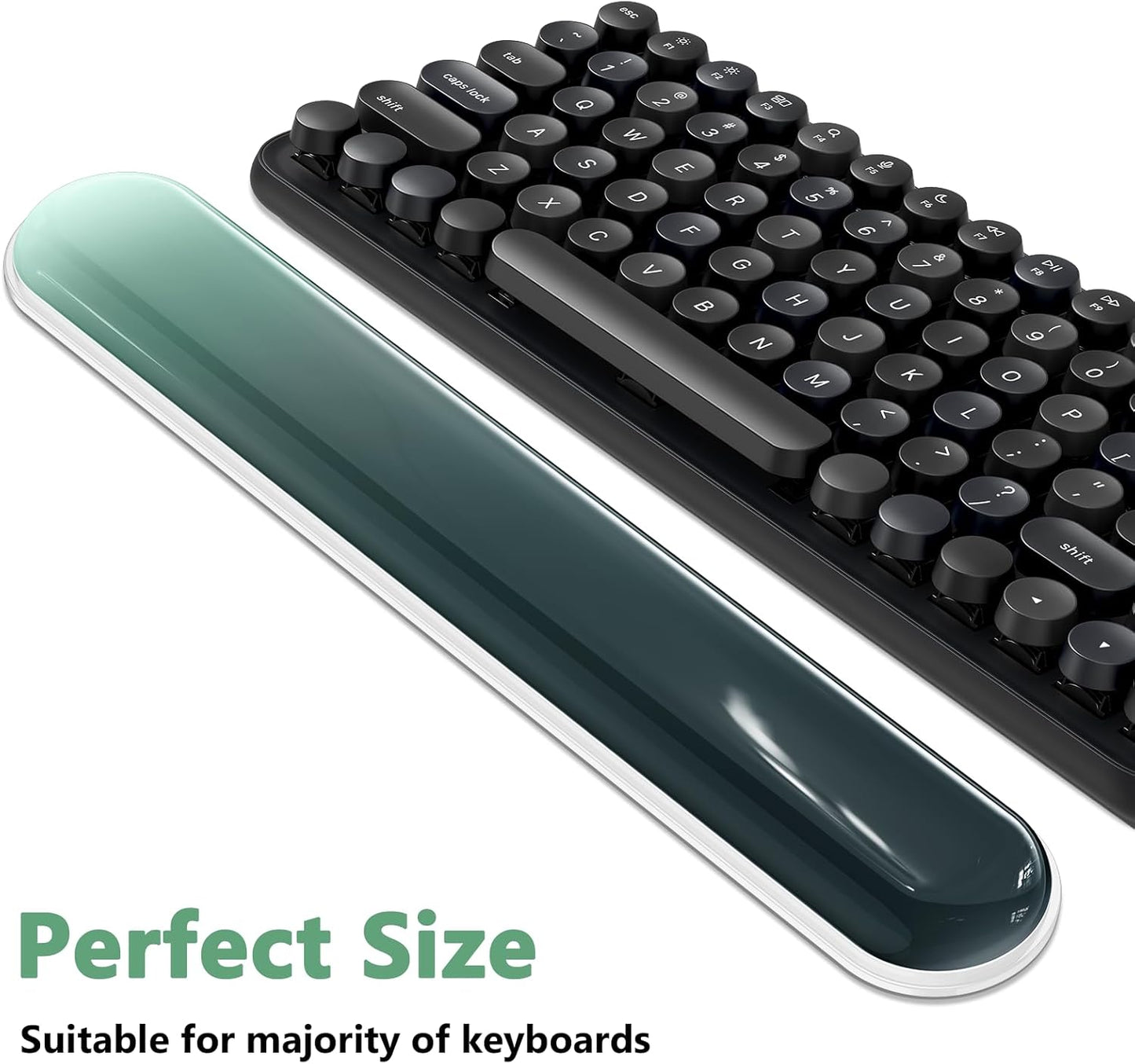 AKIT Ergonomic Mouse Pad with Wrist Rest& Keyboard Wrist Rest, Wrist Rest for Computer Keyboard, Pain Relief, Non-Slip Gel Base, Mousepad Wrist Support for Gaming, Office, Waterdrop Shaped Pink
