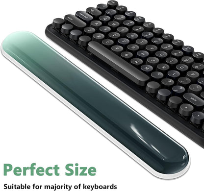 AKIT Ergonomic Mouse Pad with Wrist Rest& Keyboard Wrist Rest, Wrist Rest for Computer Keyboard, Pain Relief, Non-Slip Gel Base, Mousepad Wrist Support for Gaming, Office, Waterdrop Shaped Pink