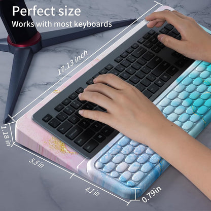 Keyboard Stand for Desktop, Keyboards Wrist Rest, Ergonomic Keyboards Holder for Easy Typing Working, Wrist pad for Keyboards with Comfortable Wrist Rest for Keyboard Pink