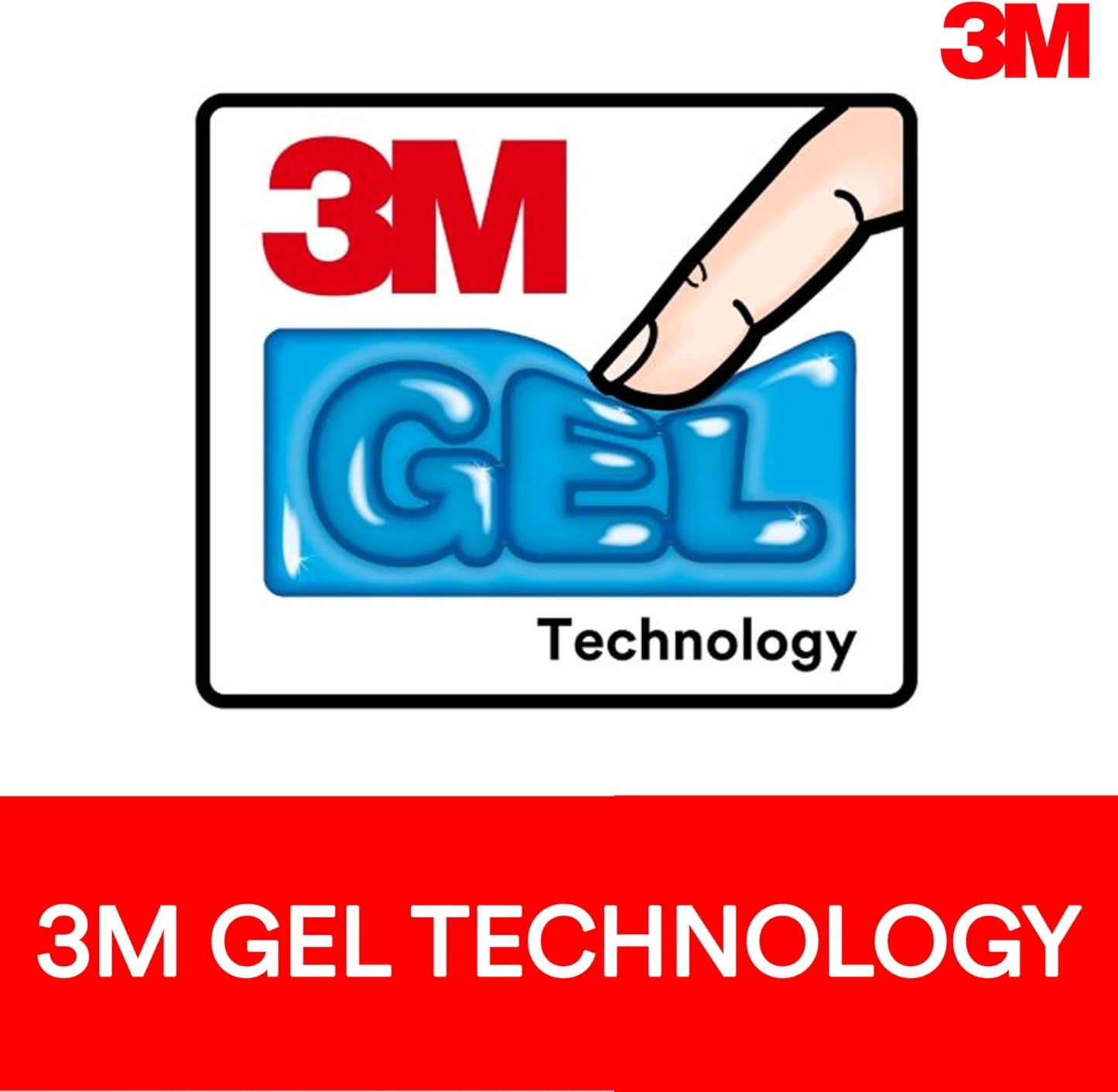 3M™ Compact Gel Wrist Rest for Keyboards, Soothing Gel Comfort, Product Protection, 18" Wide, Black