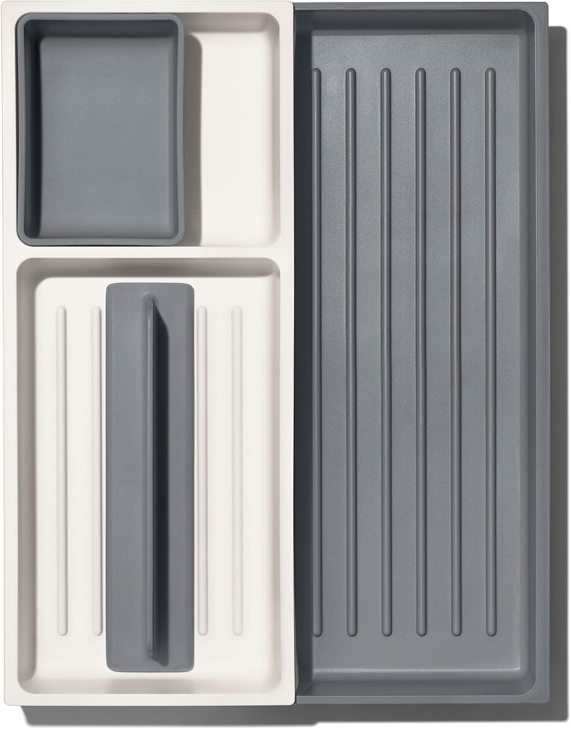 OXO Good Grips Drawer, Large Expandable Kitchen Tool Organizer, White