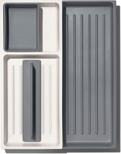 OXO Good Grips Drawer, Large Expandable Kitchen Tool Organizer, White