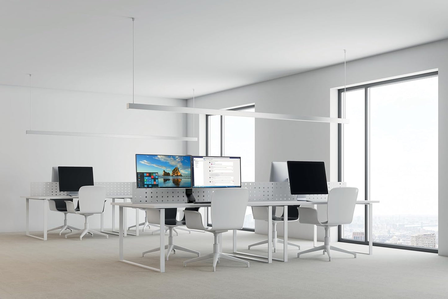 Kensington Single Monitor Desk Mount, C-clamp Vesa Stand Fits up to 32 inch Ultrawide Samsung LG , Low Profile Vertical Mount, Height Adjustable Free Standing Arm,K55512WW Black