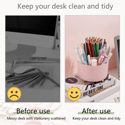suniya Office Supplies,Gold Desk Accessories,with Stapler,Tape Dispenser,Pen Holder,Scissors,Phone Stand,Staple Remover,Ballpoint Pen,Clear Tape, Staples,Ruler,Clips,Best Gift for Business or Boss