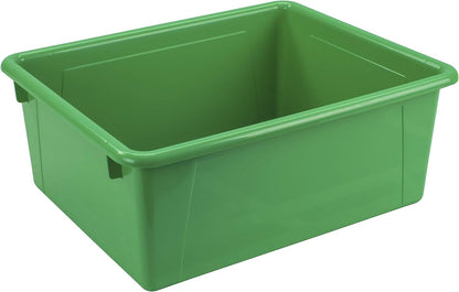 Storex Letter Size Flat Storage Tray – Organizer Bin for Classroom, Office and Home, Clear, 5-Pack (62531A05C), 10 x 13 x 3 Inches
