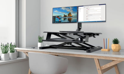 Kensington Single Monitor Desk Mount, C-clamp Vesa Stand Fits up to 32 inch Ultrawide Samsung LG , Low Profile Vertical Mount, Height Adjustable Free Standing Arm,K55512WW Black