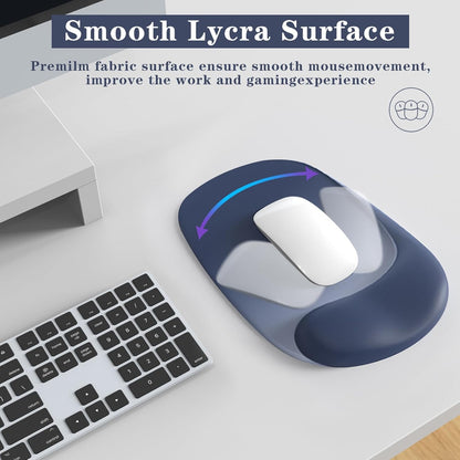 Wrist Rest for Keyboard and Mouse, Ergonomic Gel Computer Keyboard Wrist Rest with Memory Foam, Keyboard Wrist Support Pad for Long Hours of Work, Gaming, Studying-Relieve Wrist Pain