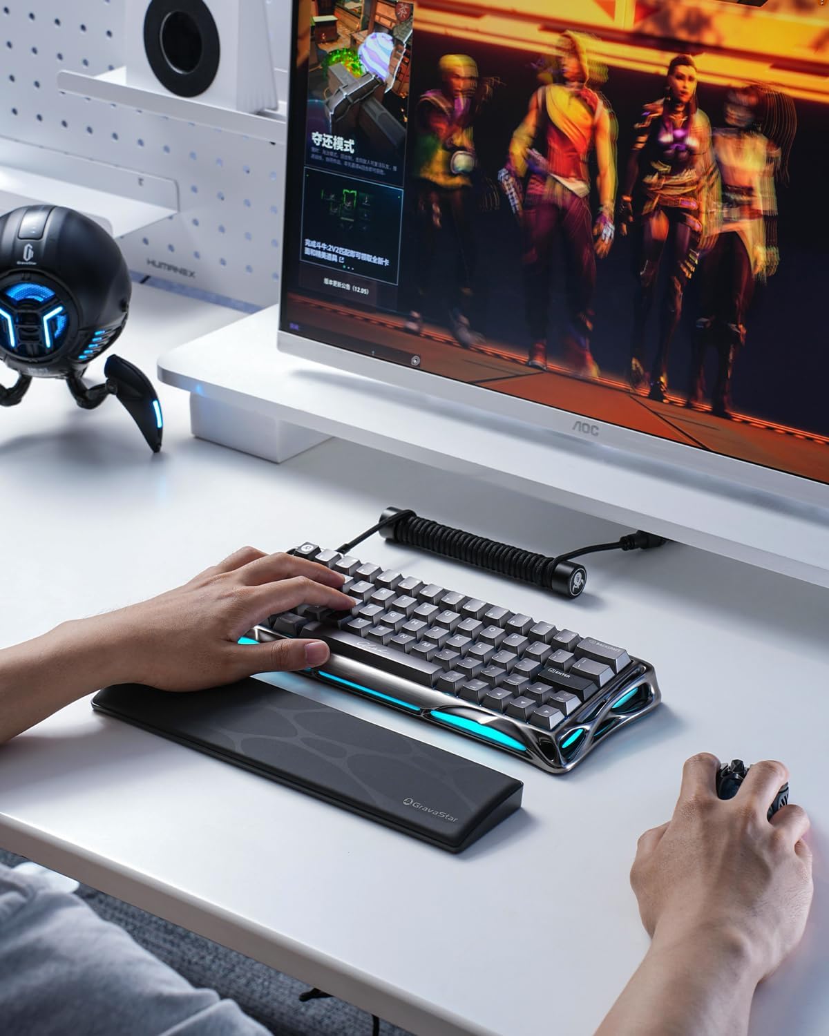 GravaStar Keyboard Wrist Rest Pad - Black