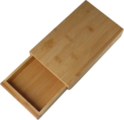 Leadigol Under Desk Drawer Wood, Self-Adhesive Hidden Drawer Organizer Slide Out,Easy Installation Under Table Storage, Under Desk Shelf Tray, Pull Slide out Drawer Storage