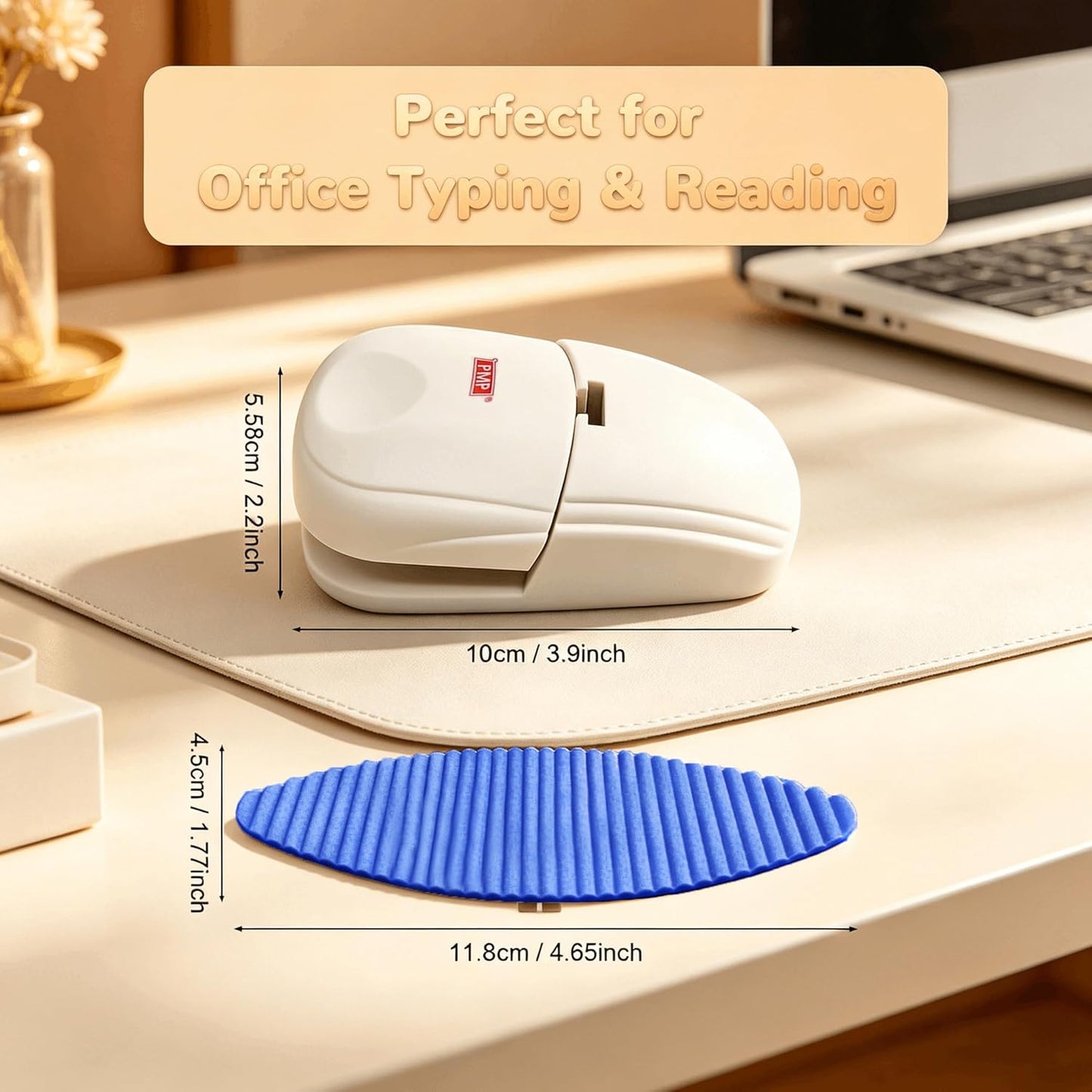 Document Holder for Typing - Document Stand for Desk When Typing,Portable Copies Stand Desktop Document Holder Stand for A4 Paper Documents Office Typing Reading (White)
