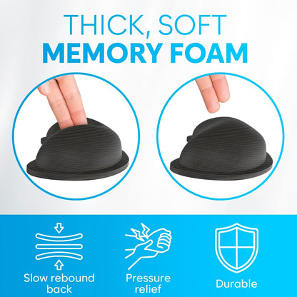 KLIM Mouse & Keyboard Wrist Rest Set - Silky Gel Memory Foam - Ergonomic Wrist Rest for Computer Keyboard, Wrist Pad for Keyboard + Wrist Rest for Mouse - for Gaming and Office - Pain Relief - Black