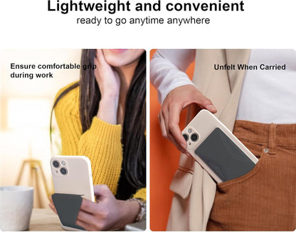 Cell Phone Kickstand Vertical and Horizontal Phone Stand for Desk Adjustable Phone Holder Stand for iPhone 15/14/13/12 All Smartphones Black