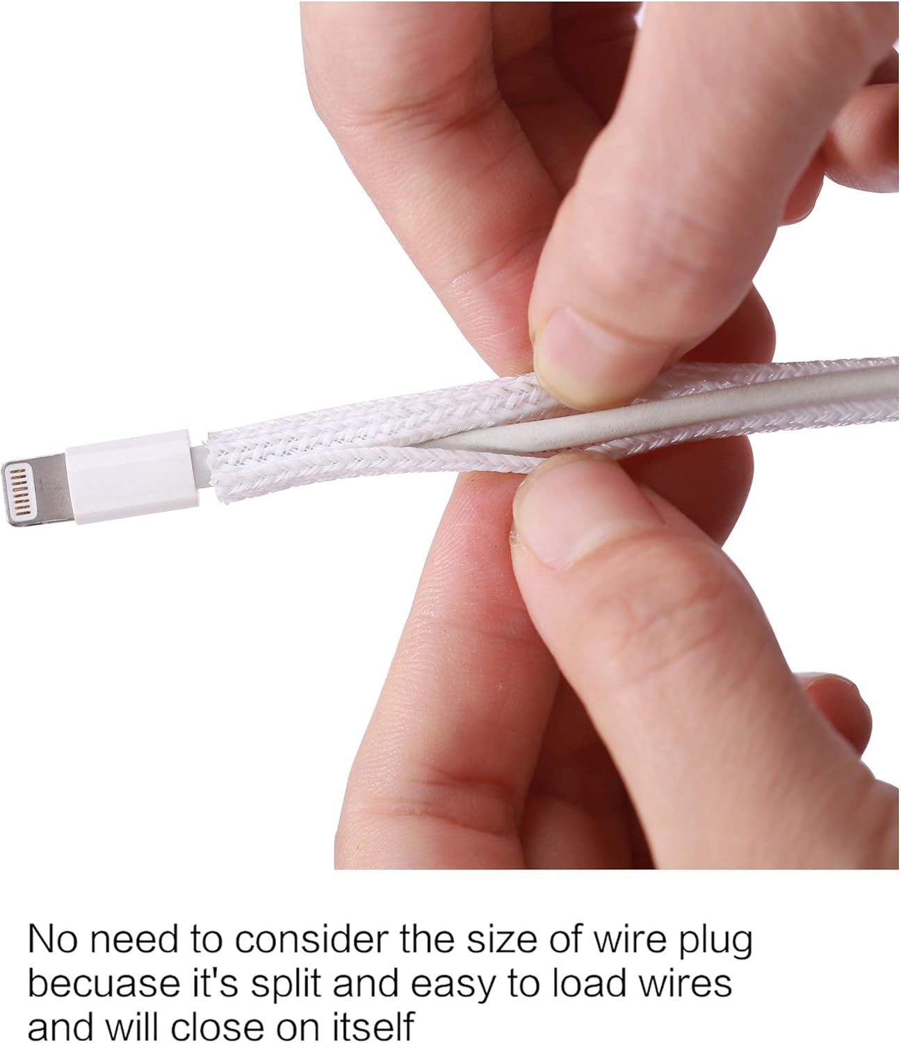 Alex Tech 10ft - 1/2 inch Cord Protector Wire Loom Tubing Cable Sleeve Split Sleeving For USB Cable Power Cord Audio Video Cable – Protect Cat From Chewing - Black