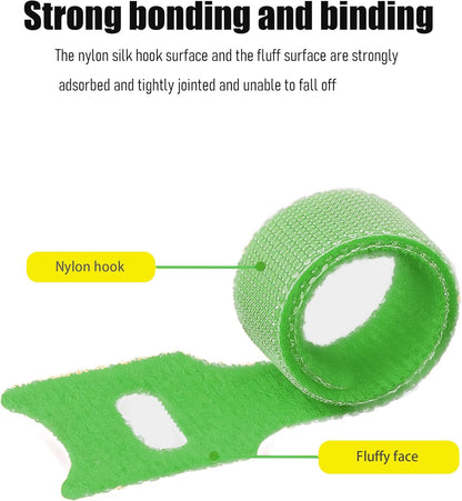 60 Pieces Cable Labels & Reusable Hook and Loop Fastening Ties Set - 30 Pieces Cord or Wire Labels & 30 Pieces Labels for Electronic Cords, Home & Office Cord Management