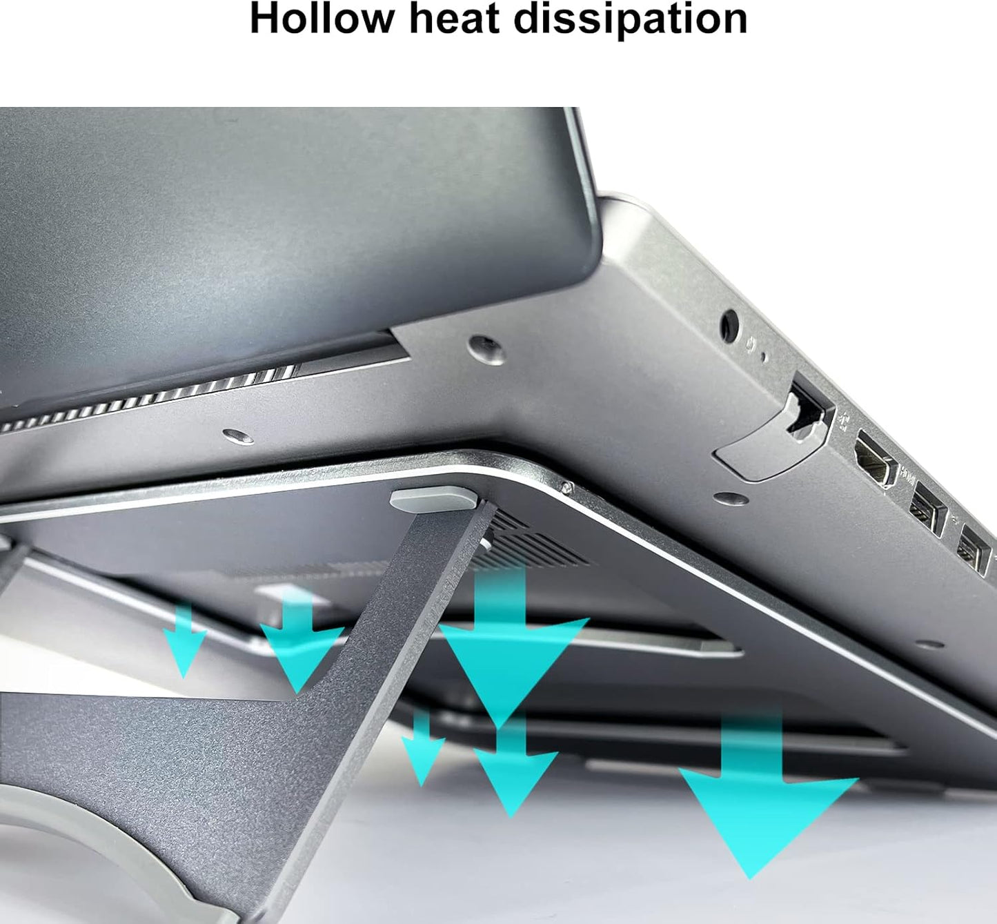Laptop Stand, Adjustable Angle Aluminum Stand for laptops 10"-15.6"