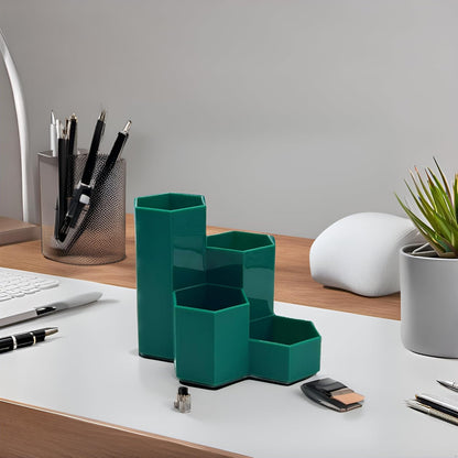 Pencil Organizer Pen Holder for Desk Pens Cup Small Desk Organizer Cute Pen Holder for Office,School and Home (White, 3)