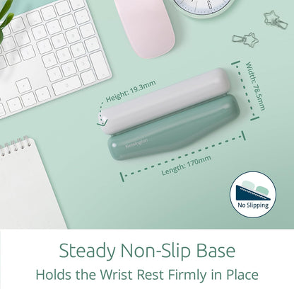Kensington Duo Gel Loop Wrist Rest for Keyboard, Wrist Pad for Full Size Keyboard, Ergonomic Wrist Pad, Non-Skid Computer Pad with Wrist Support, Pink K62679WW, 17.7" x 3.7"x 0.9”